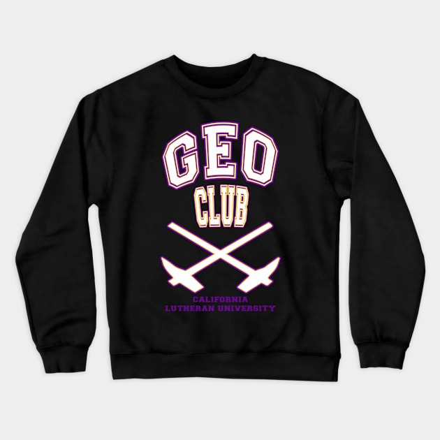 GEO Club skull and bones Crewneck Sweatshirt by BobbyDoran